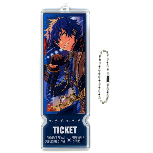 Jun Sazanami Project SEKAI Colorful Stage! feat. Hatsune Miku x Ensemble Stars!! Ticket Style Acrylic Keychain EX [USED]