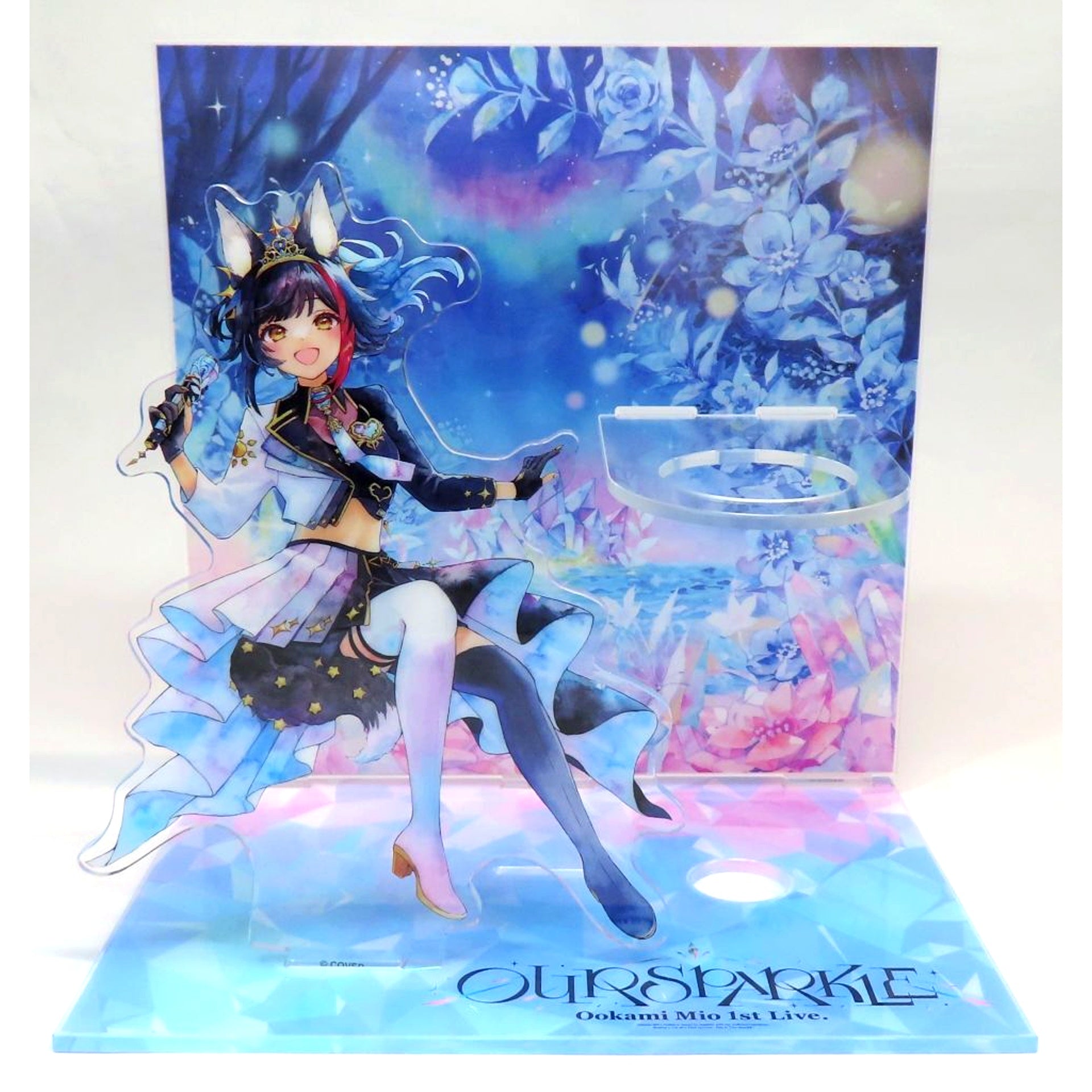 Mio Ookami Acrylic Penlight Stand Virtual YouTuber Hololive Mio Ookami 1st Live Our Sparkle Made-to-Order Limited [USED]