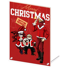 Katsuki Bakugo & Best Jeanist & Edgeshot Christmas My Hero Academia Acrylic Art Panel [USED]
