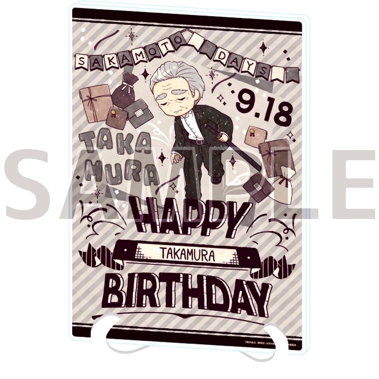 11 Takamura Birthday Ver. Sakamoto Days GraffArt Illustration Acrylic Art Board A5 Size [USED]
