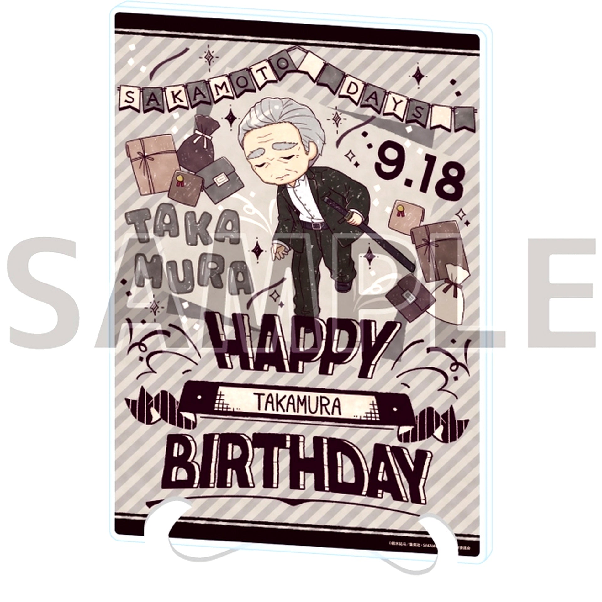 11 Takamura Birthday Ver. Sakamoto Days GraffArt Illustration Acrylic Art Board A5 Size [USED]