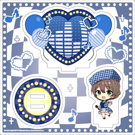 Kaori Sakuramori The Idolmaster Million Live! Karaoke Ver. Mini Chara Illustration Acrylic Stand Plate 29 [USED]