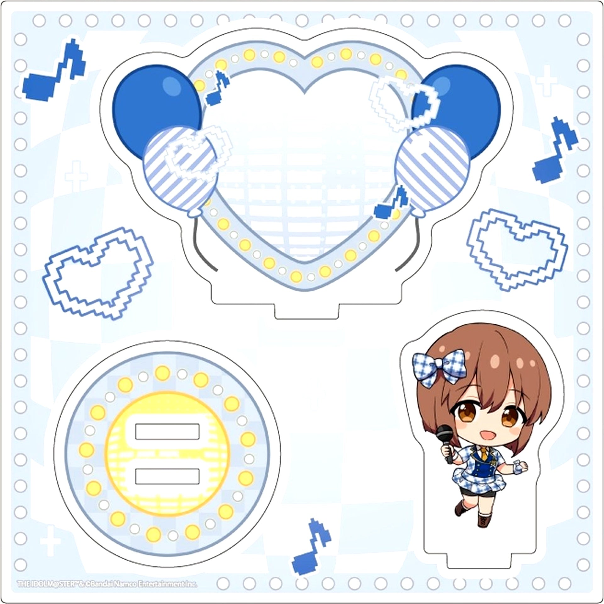 Yukiho Hagiwara The Idolmaster Million Live! Karaoke Ver. Mini Chara Illustration Acrylic Stand Plate 31 [USED]