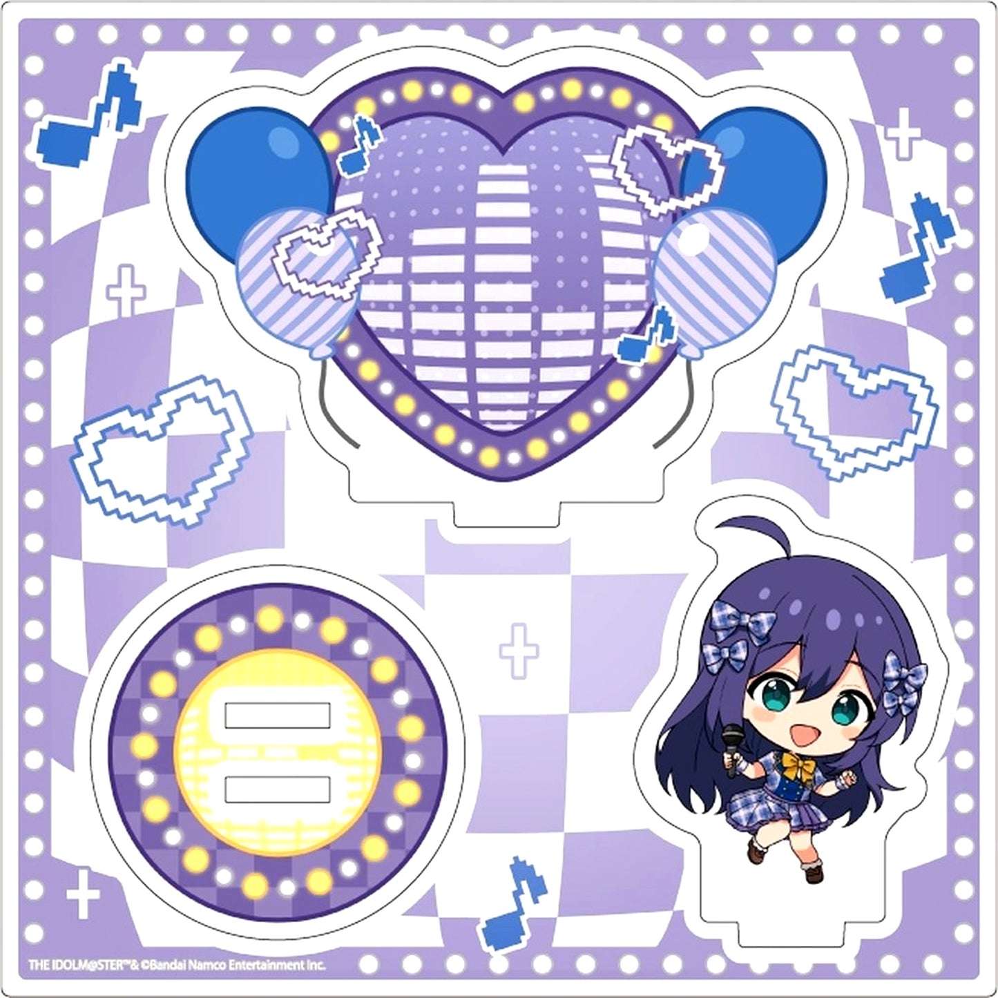 Anna Mochizuki The Idolmaster Million Live! Karaoke Ver. Mini Chara Illustration Acrylic Stand Plate 33 [USED]