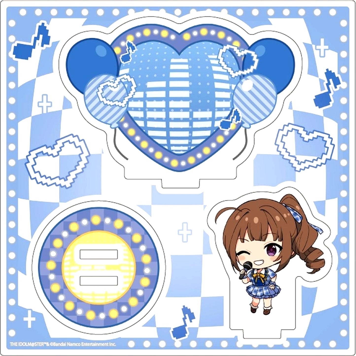 Nao Yokoyama The Idolmaster Million Live! Karaoke Ver. Mini Chara Illustration Acrylic Stand Plate 35 [USED]