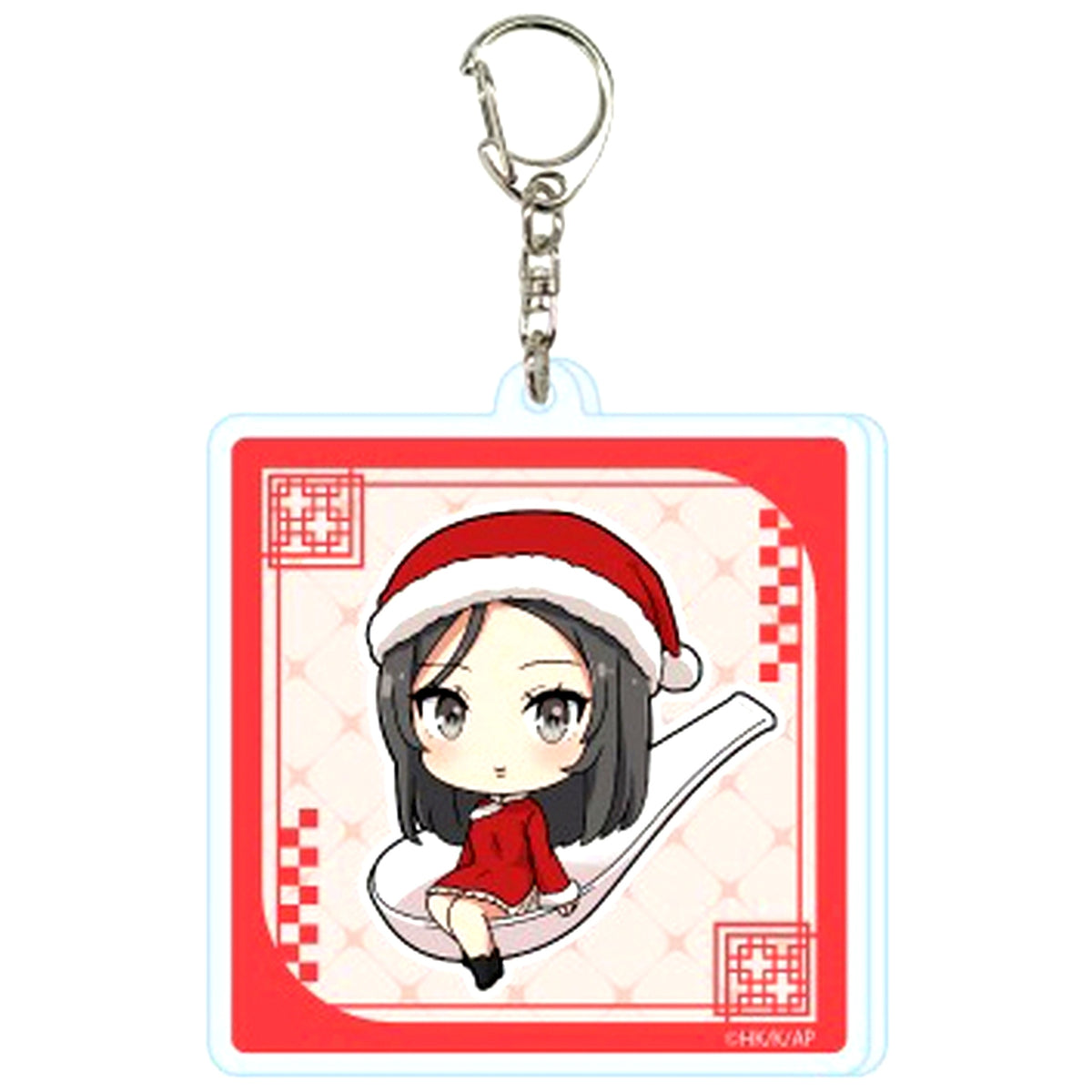 Miniskirt Santa 8. Rascal Does Not Dream of Santa Claus Acrylic Keychain 01. New & Original Illustration [USED]