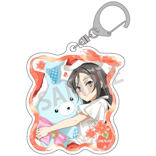 Miniskirt Santa Rascal Does Not Dream of Santa Claus Trading Acrylic Keychain Usa Nui Dakko [USED]