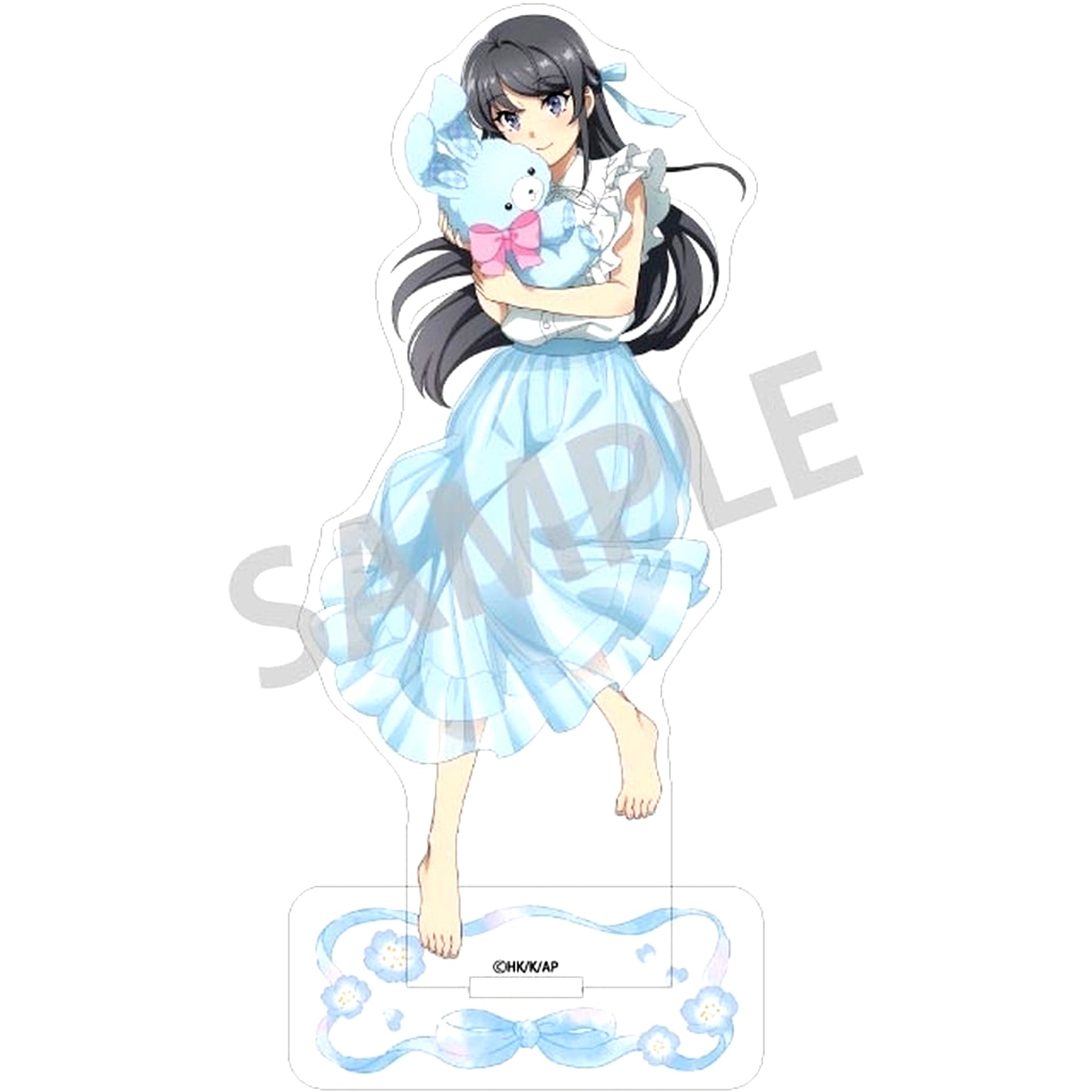 Mai Sakurajima Seishun Buta Yarou wa Santa Claus no Yume wo Minai Rabbit Plush Hug Acrylic Stand [USED]