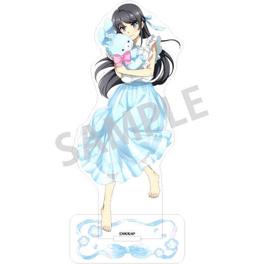 Mai Sakurajima Seishun Buta Yarou wa Santa Claus no Yume wo Minai Rabbit Plush Hug Acrylic Stand [USED]