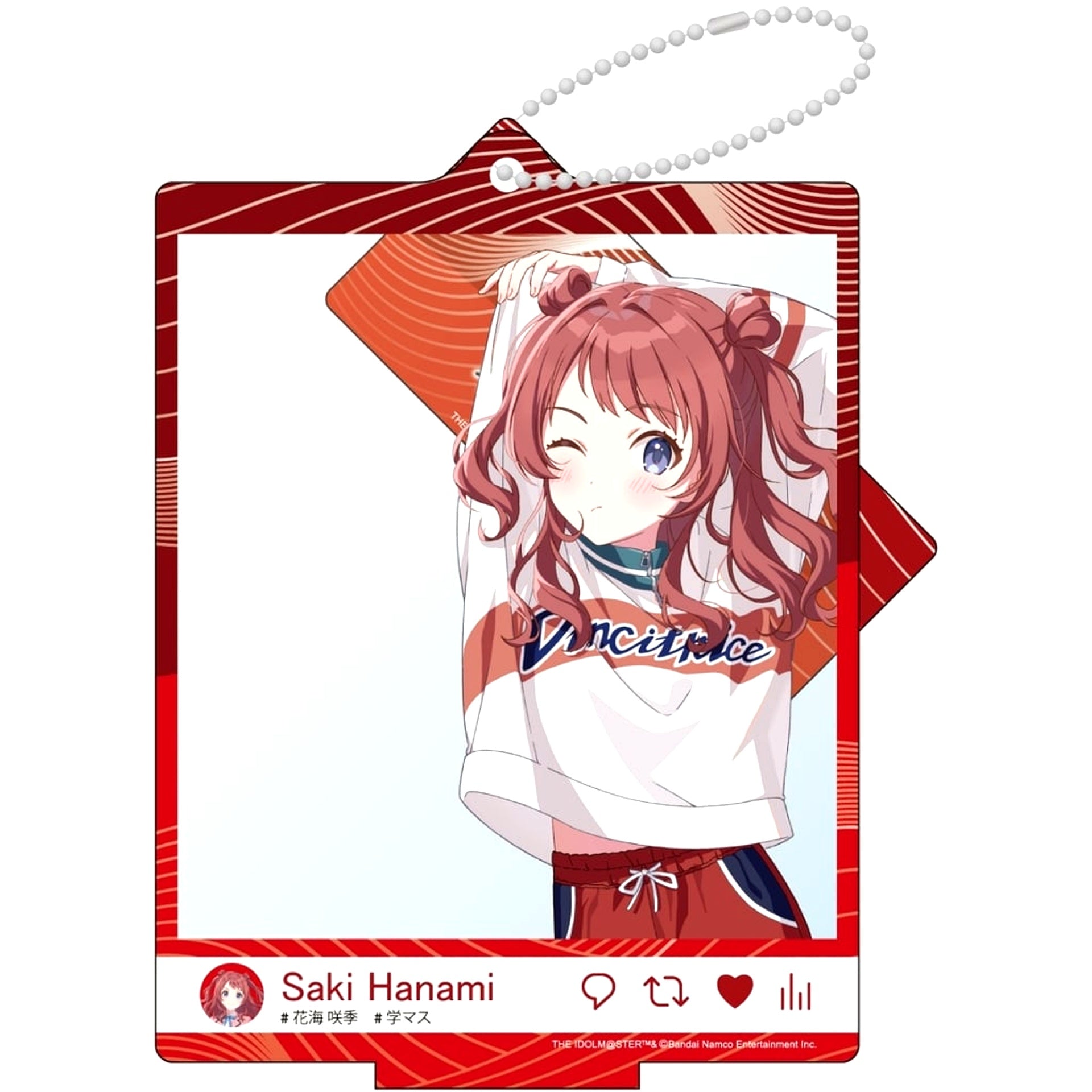 Saki Hanami Gakuen Idolmaster Training Clothes Ver. Selfie Style Acrylic Stand [USED]