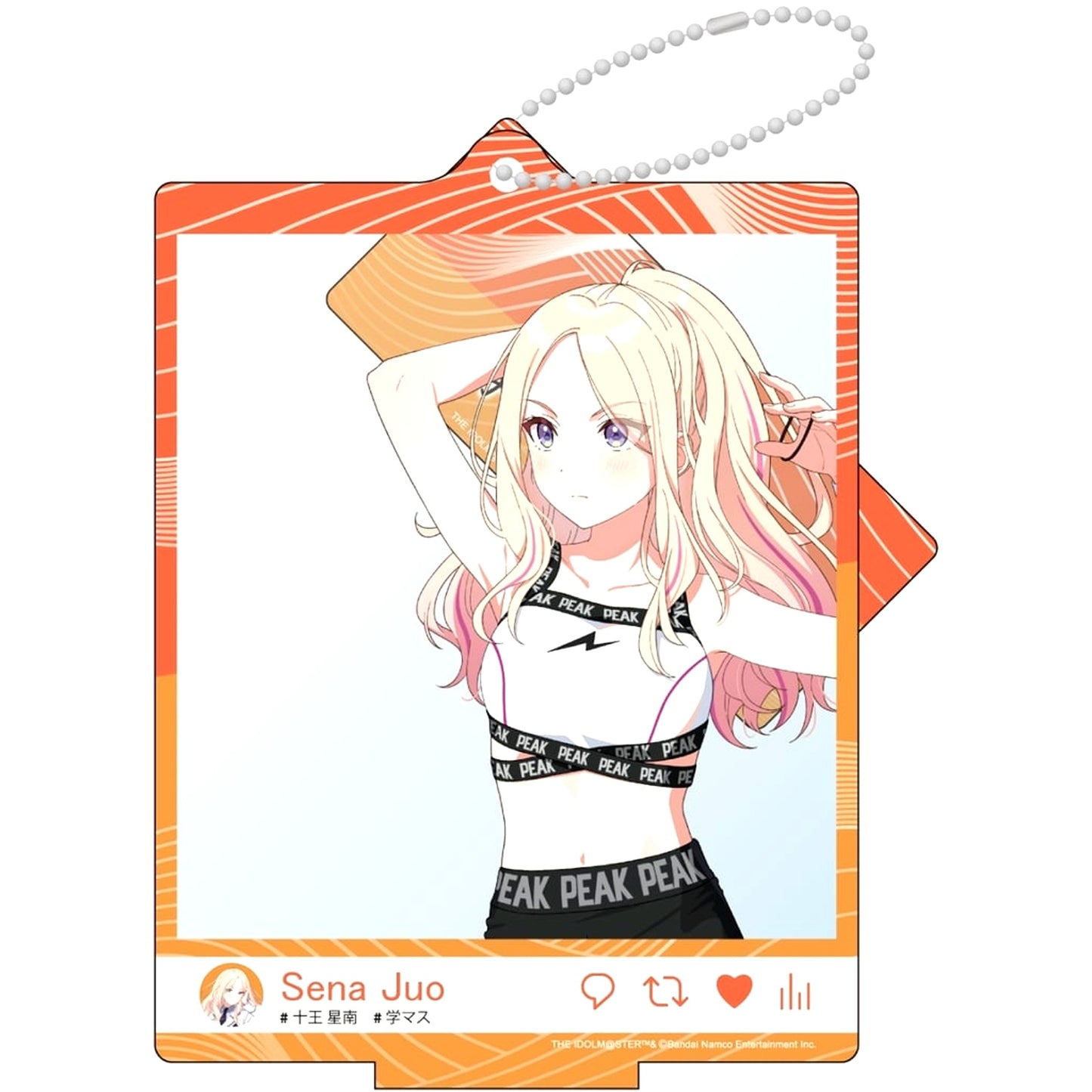 Sena Juo Gakuen Idolmaster Training Clothes Ver. Selfie Style Acrylic Stand [USED]