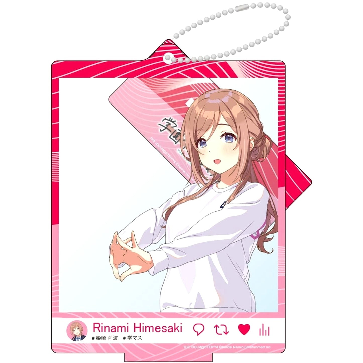 Rinami Himezaki Gakuen Idolmaster Training Clothes Ver. Selfie Style Acrylic Stand [USED]