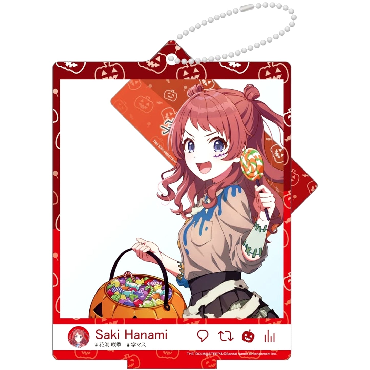 Saki Hanami Gakuen Idolmaster Fighting My Way 24 Halloween Selfie Style Acrylic Stand [USED]