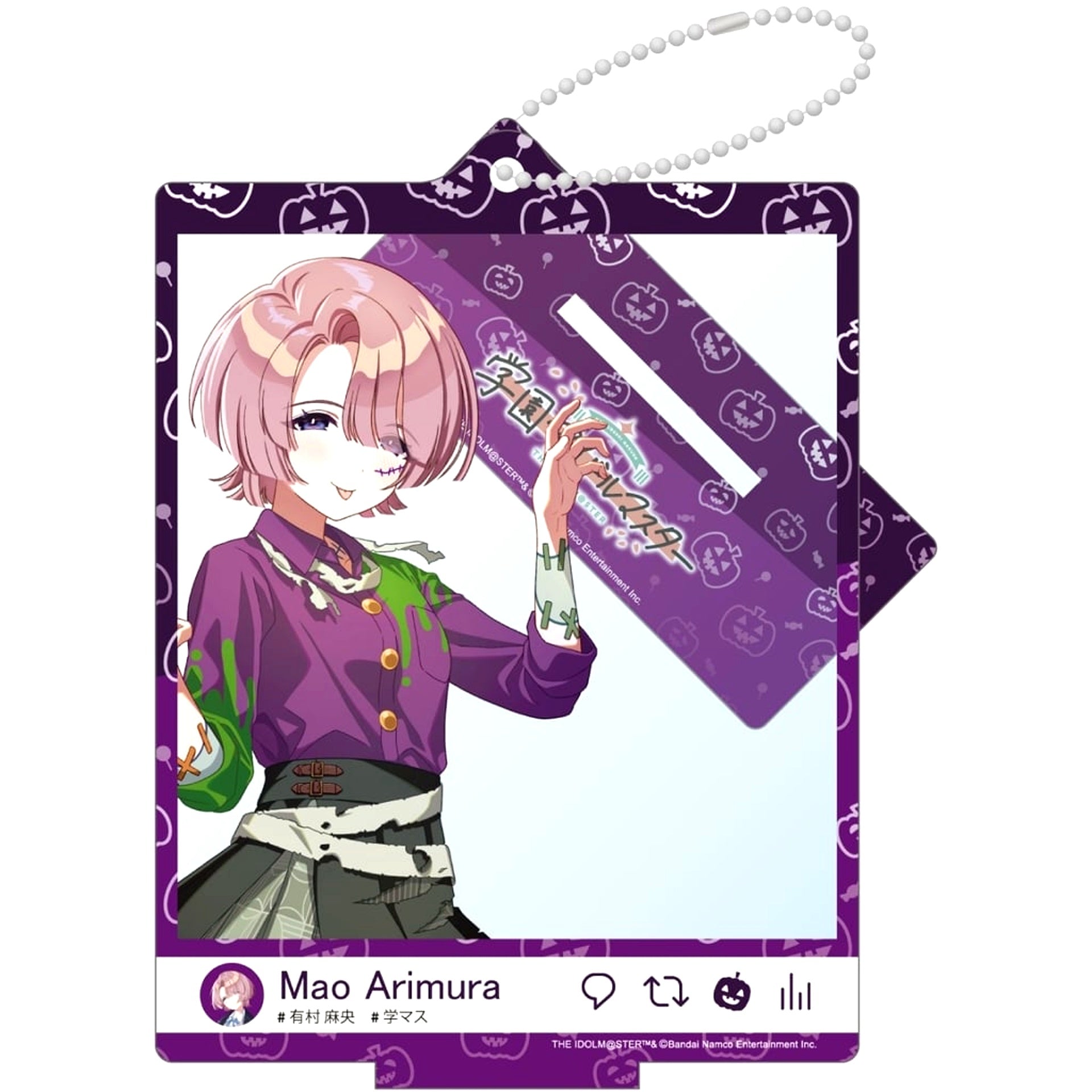 Mao Arimura Gakuen Idolmaster Fluorite 24 Halloween Selfie Style Acrylic Stand [USED]