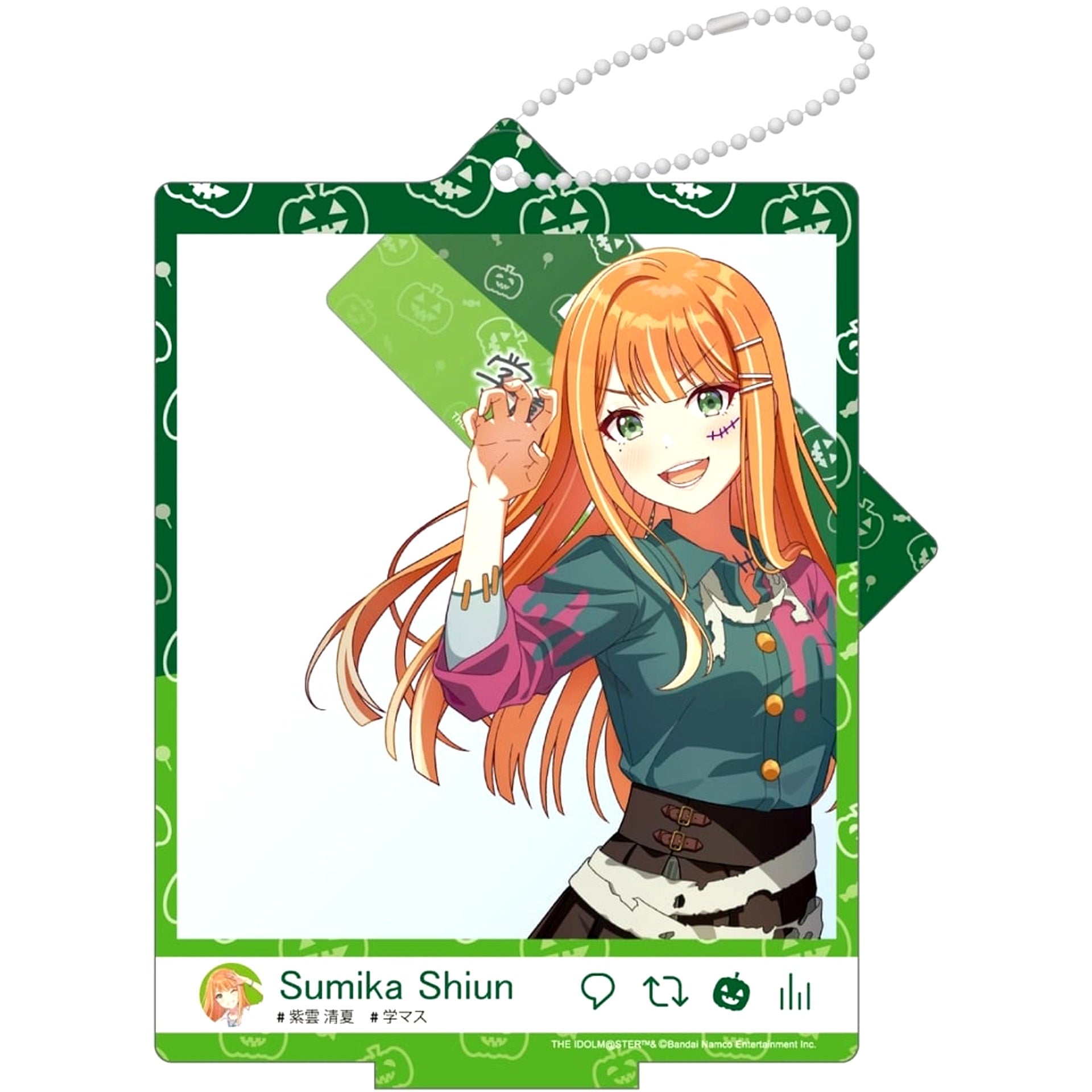 Sumika Shiun Gakuen Idolmaster Tame Lie One Step 24 Halloween Selfie Style Acrylic Stand [USED]