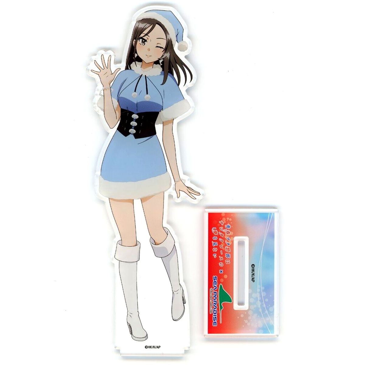 Miniskirt Santa Big Acrylic Stand Rascal Does Not Dream of Santa Claus x Yokohama Hakkeijima Sea Paradise [USED]