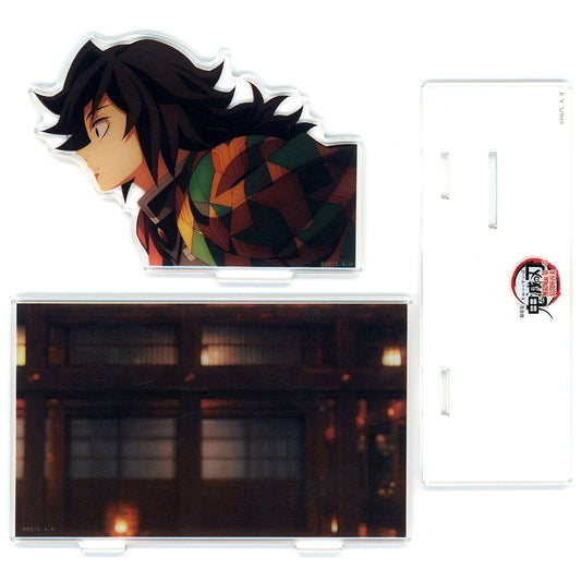 Giyu Tomioka Scene Shot Acrylic Stand Demon Slayer: Kimetsu no Yaiba the Movie: Infinity Castle Chapter 1 Akaza Returns x ufotable Cafe x Machi Asobi CAFE Cutting the Cover of the Decisive Battle 2nd Term Shinobu vs Doma Battles in Various Places Part 1 [