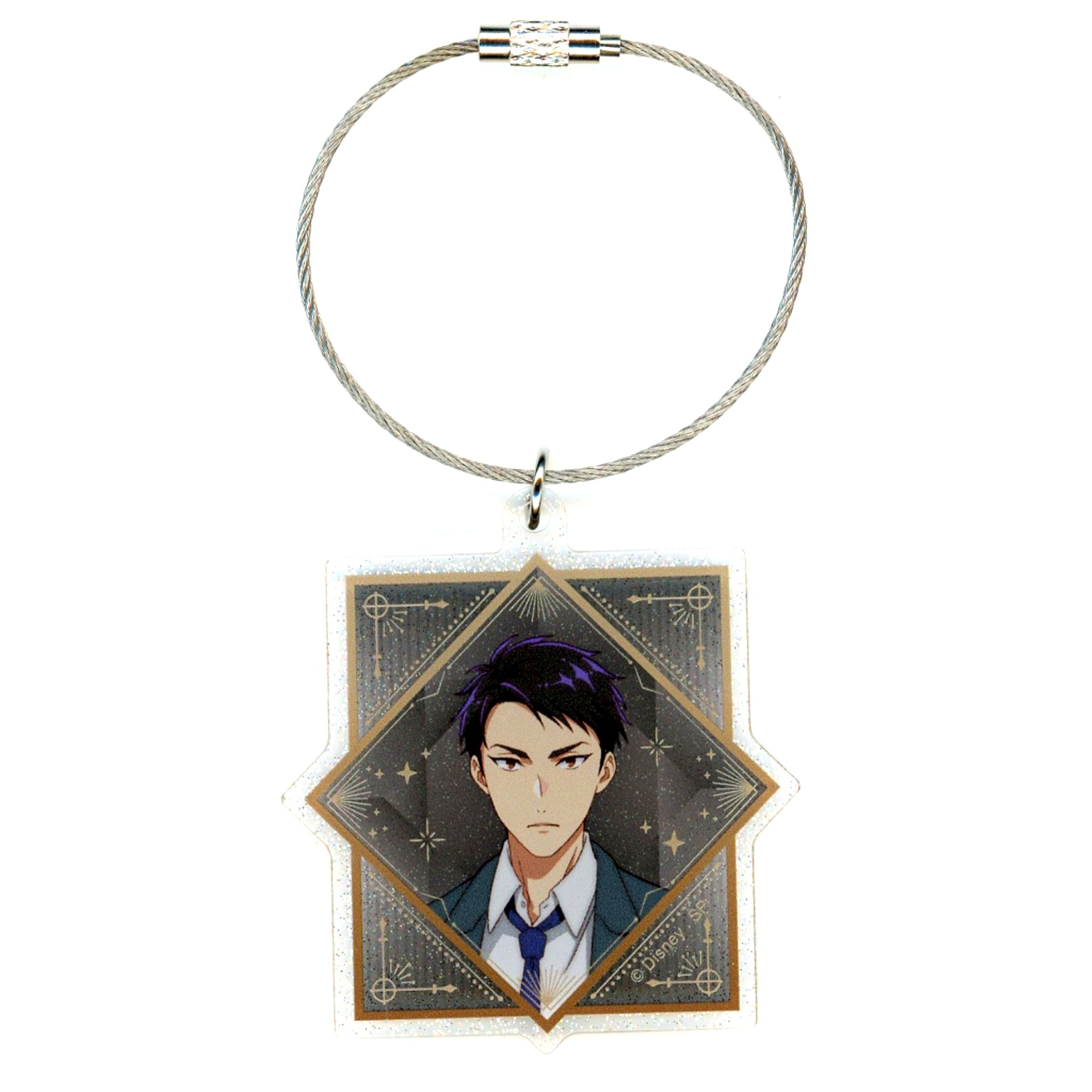 Yuuken Enma Disney Twisted-Wonderland The Animation Glitter Acrylic Keychain [USED]