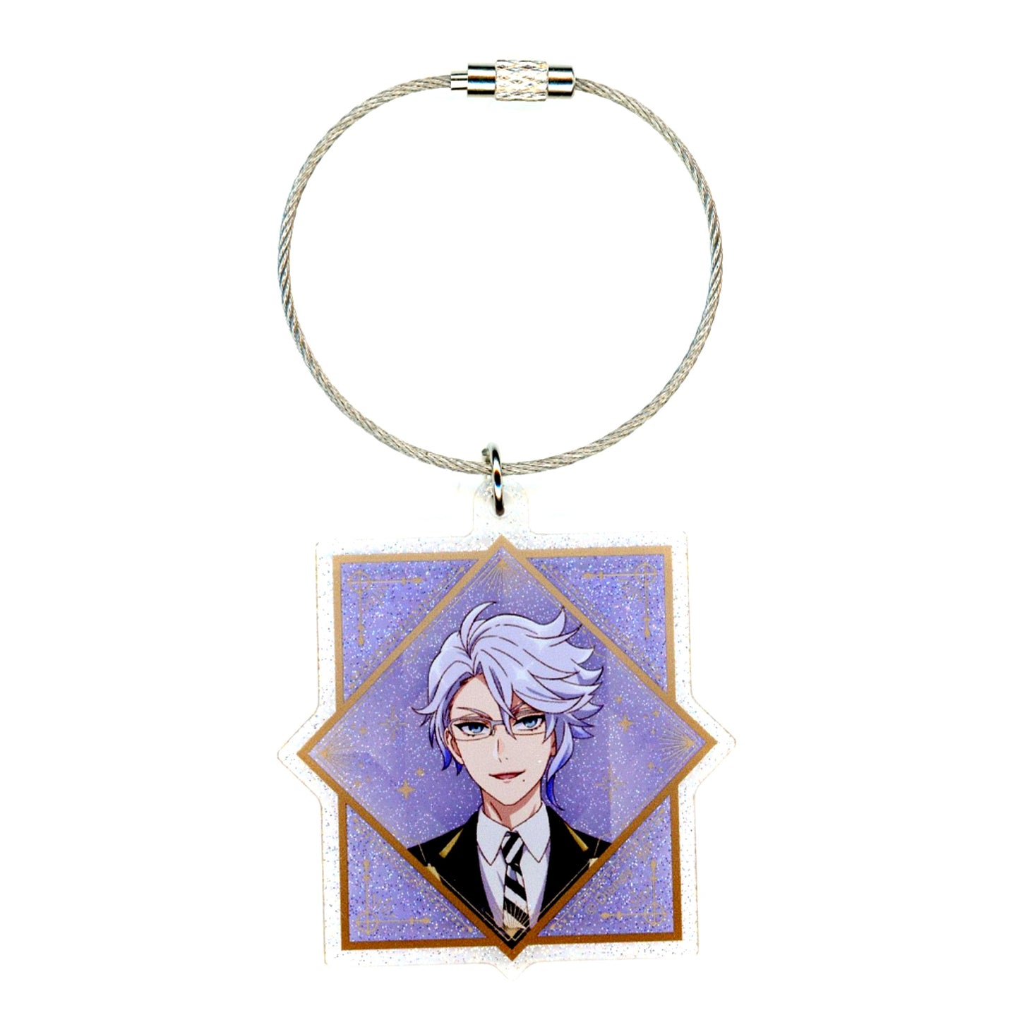Azul Ashengrotto Disney Twisted-Wonderland The Animation Glitter Acrylic Keychain [USED]