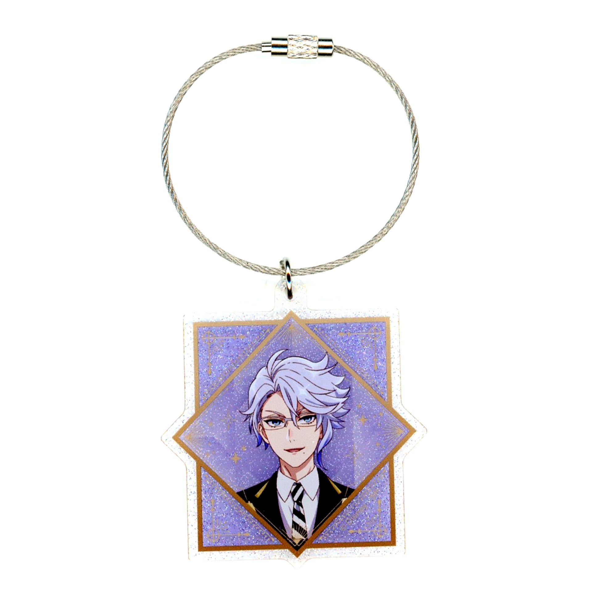 Azul Ashengrotto Disney Twisted-Wonderland The Animation Glitter Acrylic Keychain [USED]