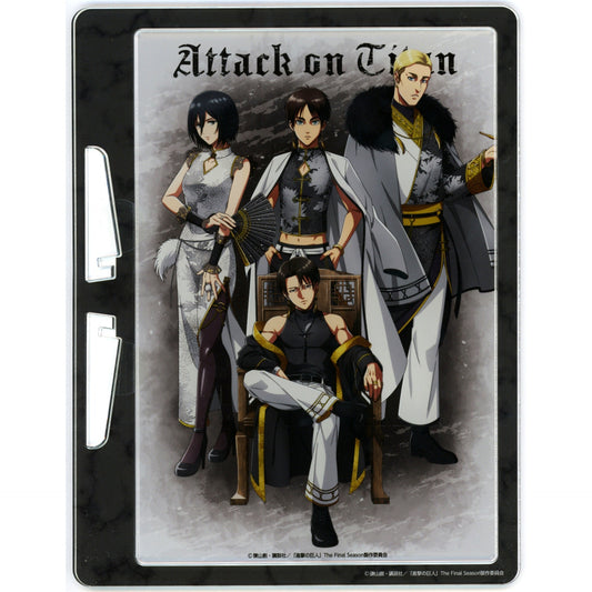 Group Attack on Titan Kenran Kikuka Shingeki Hanten in TreeVillage Acrylic Easel Panel [USED]