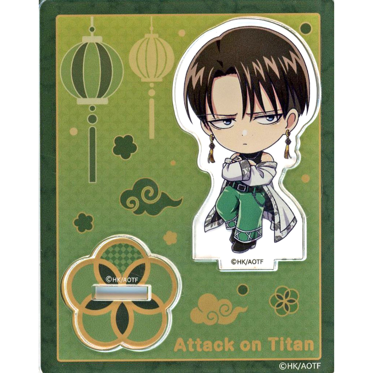 Levi Ackerman Gorgeous China Attack on Titan Gorgeous Chrysanthemum Shingeki Hanten in TreeVillage Acrylic Stand [USED]