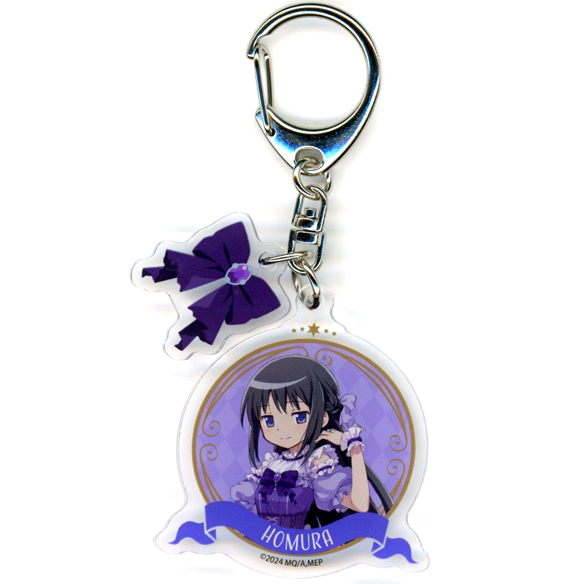 Homura Akemi Acrylic Charm with Ribbon Part Puella Magi Madoka Magica Magia Exedra Magia Day 2025 Half Anniversary [USED]