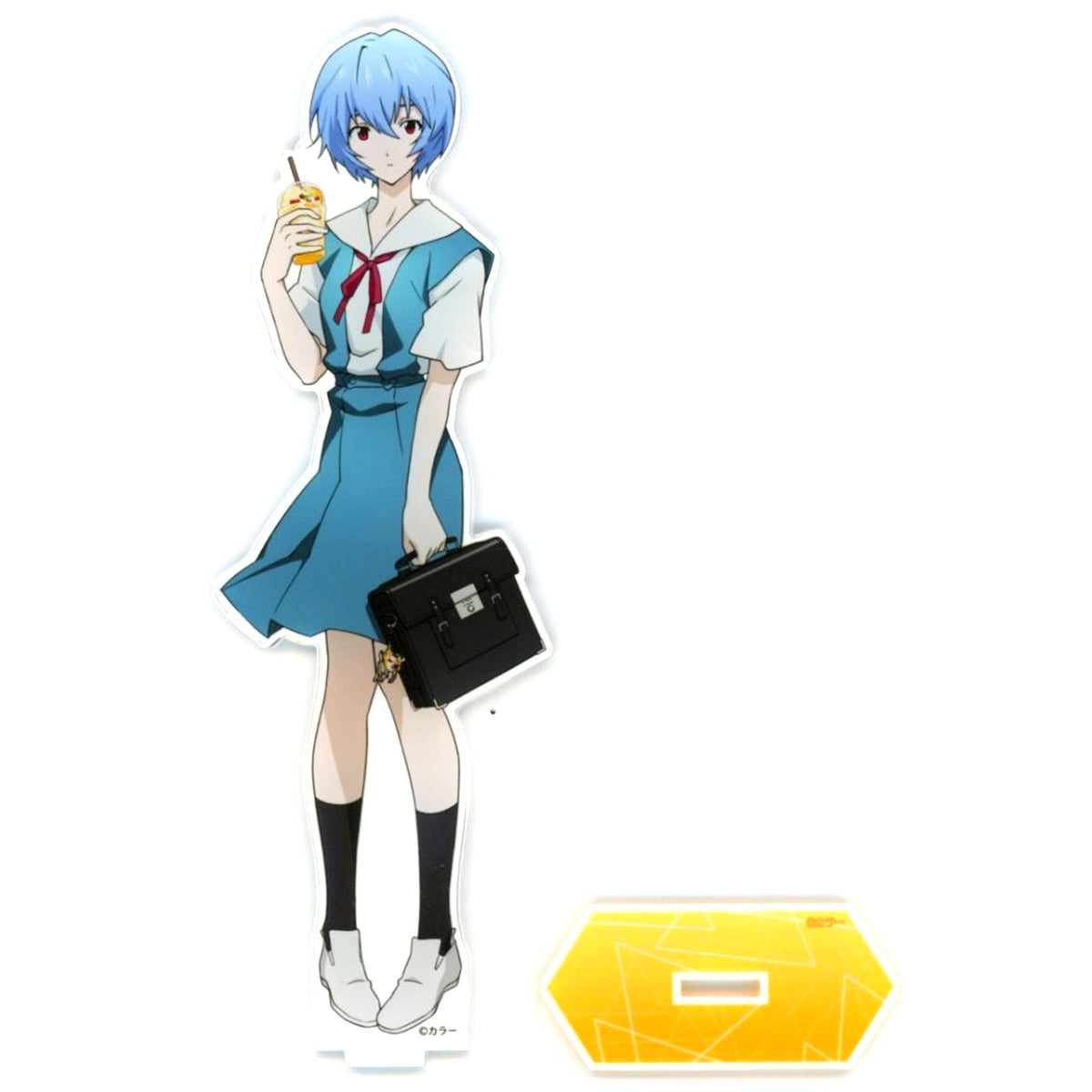 Rei Ayanami Large Illustration Acrylic Stand School Uniform Ver. Rebuild of Evangelion [USED]