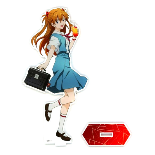 Asuka Langley Shikinami Illustration Large Acrylic Stand Uniform Ver. Evangelion: New Theatrical Edition [USED]
