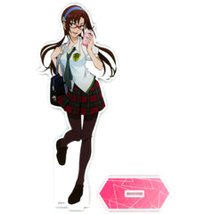 Mari Makinami Illustrious Large Illustration Acrylic Stand School Uniform Ver. Rebuild of Evangelion [USED]