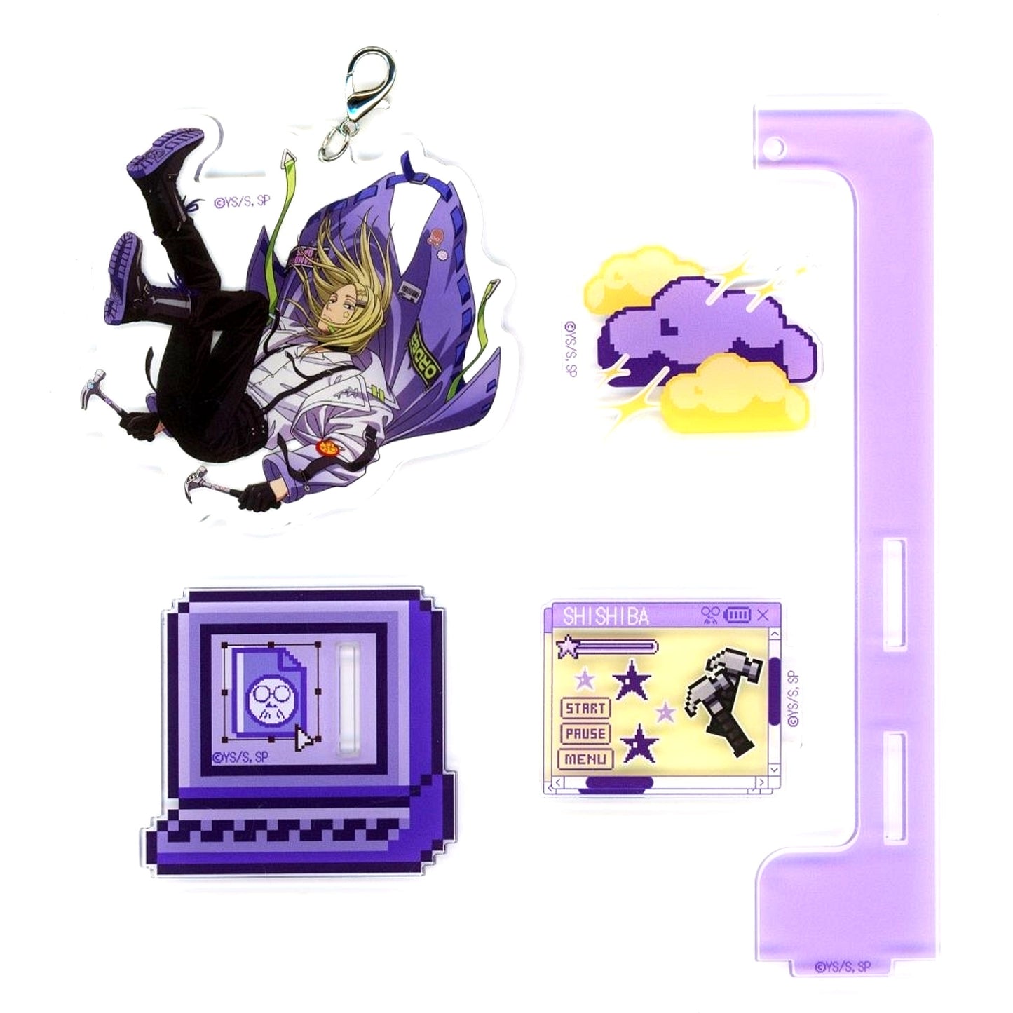 Shishiba SAKAMOTO DAYS Yura Yura Acrylic Stand Decora Ver. POP UP SHOP [USED]