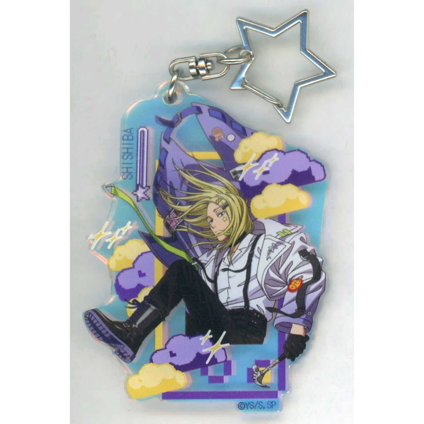 Shishiba Sakamoto Days Pop-up Shop Decora Ver. Aurora Acrylic Keychain [USED]