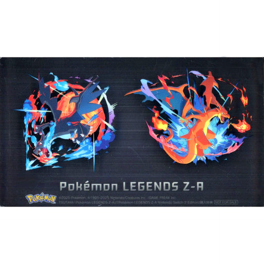 Mega Charizard X and Mega Charizard Y Pokemon Legends: Z-A Double-Layer Acrylic Block Switch/Switch2 Game TSUTAYA Purchase Bonus [USED]
