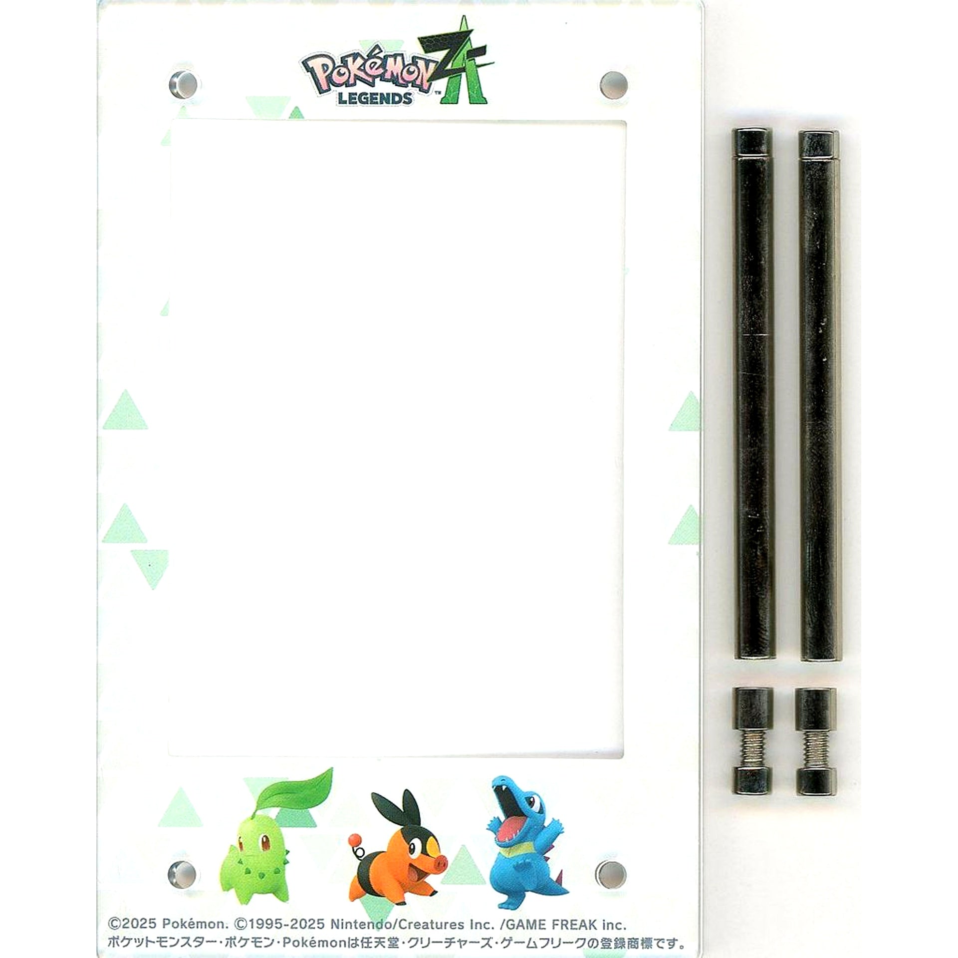 Chikorita & Tepig & Totodile Pokemon Legends Z-A Switch Switch 2 Software Bic Camera Group Purchase Bonus Acrylic Photo Stand [USED]