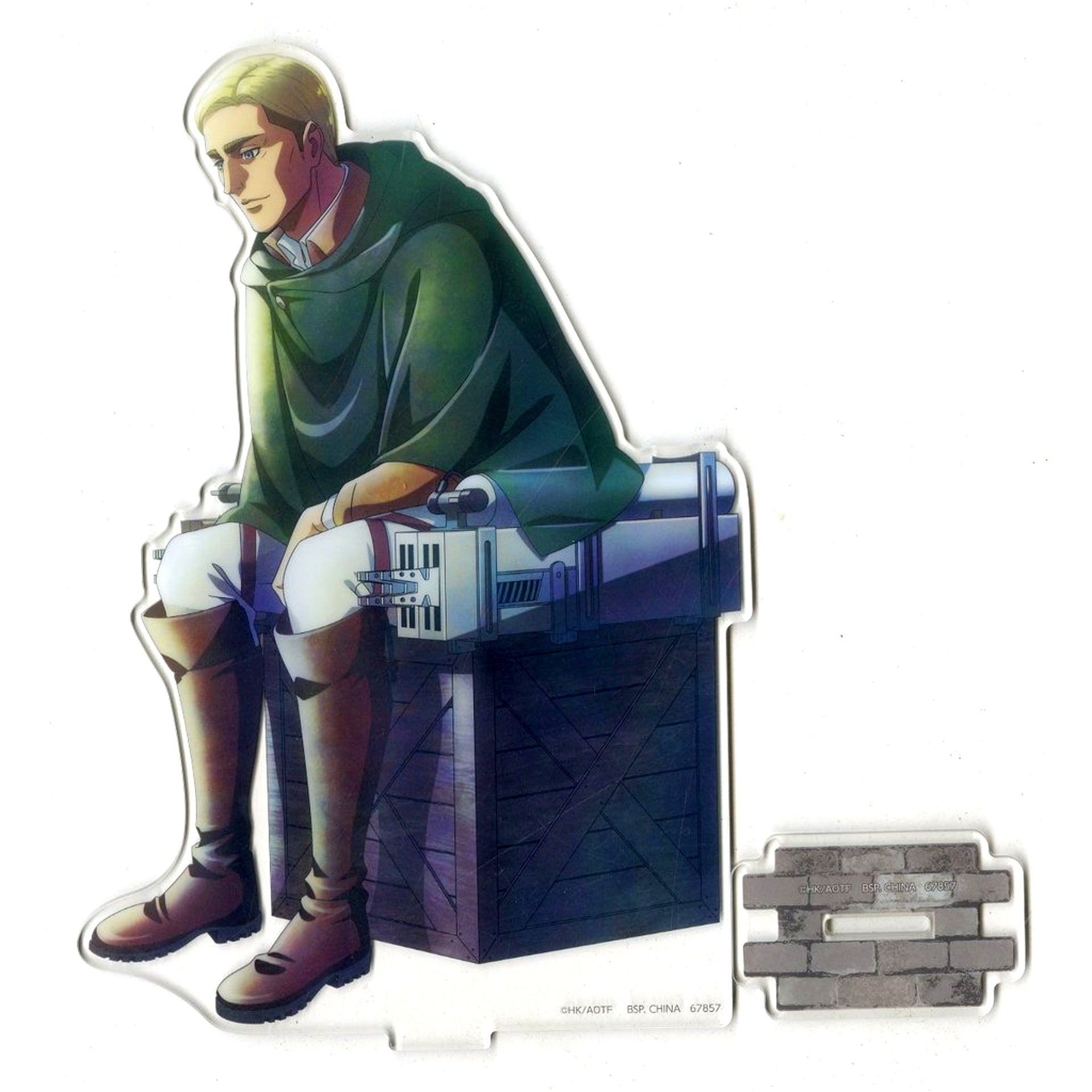 Erwin Smith Big Acrylic Stand Ichiban Kuji Attack on Titan I Will Take Down the Beast Titan Prize E [USED]