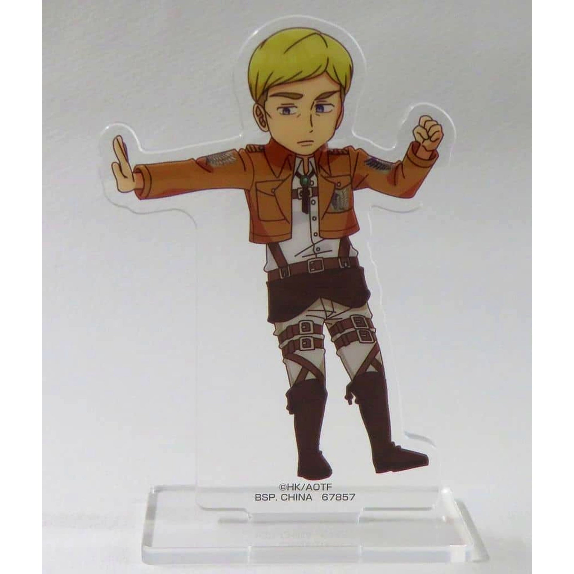 Erwin Smith Attack on Titan Ichiban Kuji I'll Take Down the Beast Titan Acrylic Stand Prize H [USED]