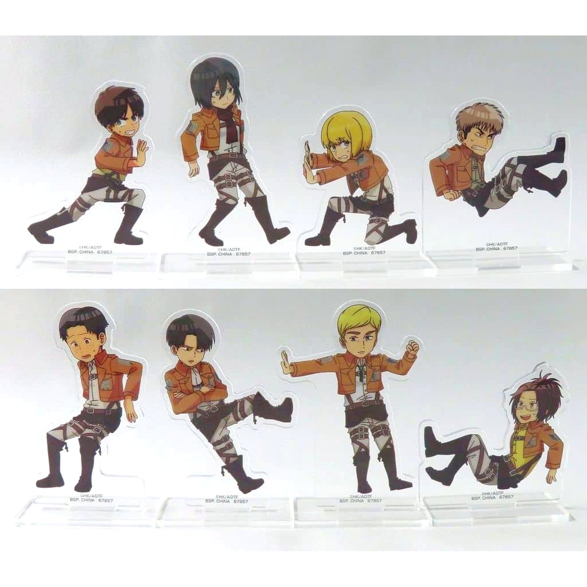 Attack on Titan Ellen Yeager & Others All 8 Types Set Ichiban Kuji I’ll Take Down the Beast Titan Acrylic Stand Prize H [USED]