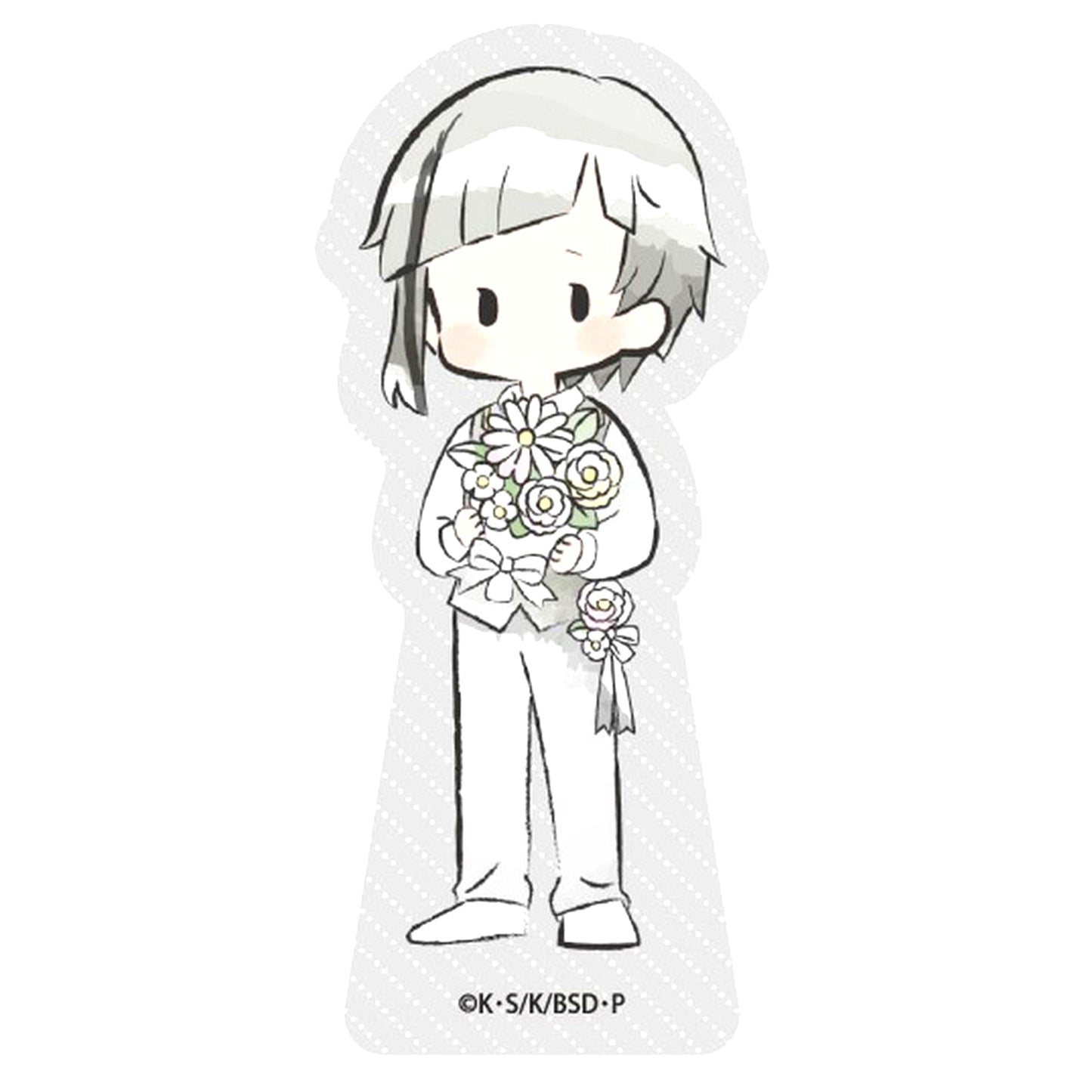 Atsushi Nakajima Retro-chick Flower Ver. Vol. 1 Bungo Stray Dogs Acrylic Figure [USED]