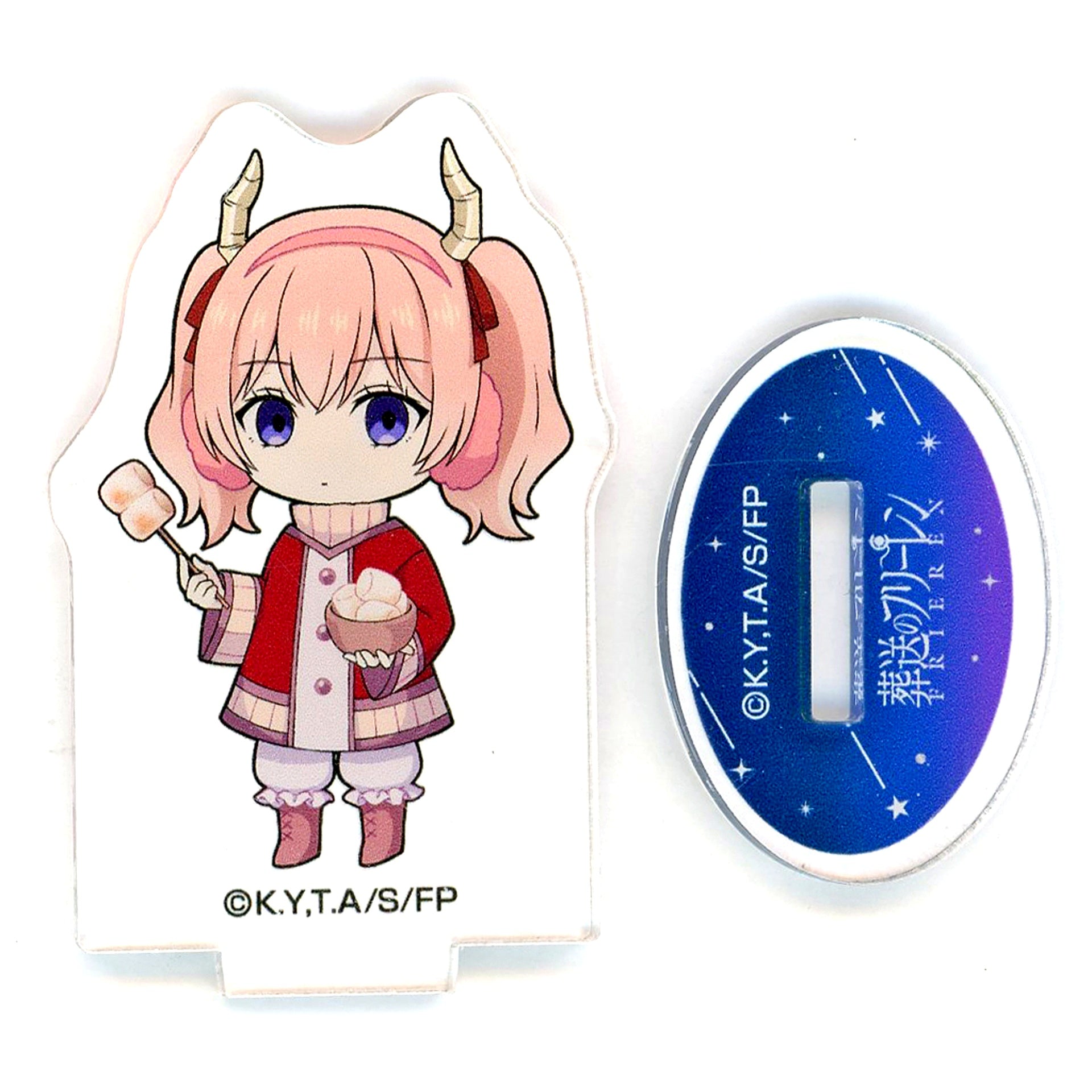 Liniere Frieren Beyond Journey's End x ORBcafe Oginoya Chibi Character Acrylic Stand Stargazing Ver. [USED]