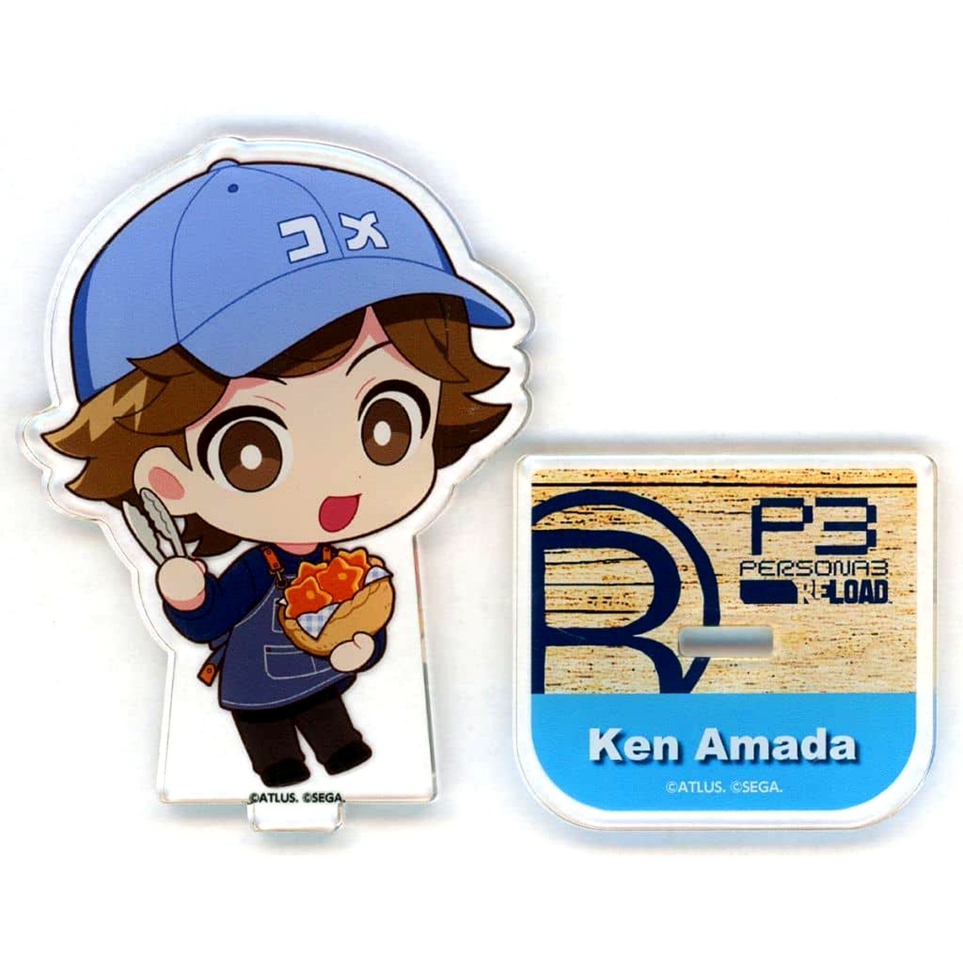 Ken Amada Persona 3 Reload Persona 5 Royal x R Baker Collaboration Cafe Acrylic Stand P3R [USED]