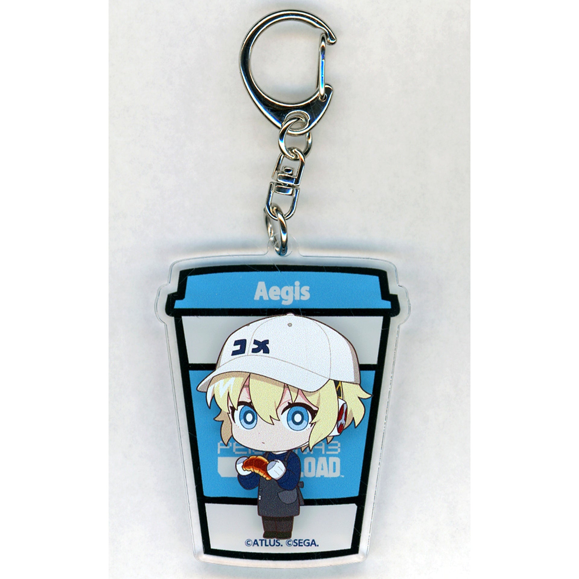 Aigis Persona 3 Reload x R Baker Collab Cafe Acrylic Keychain P3R [USED]