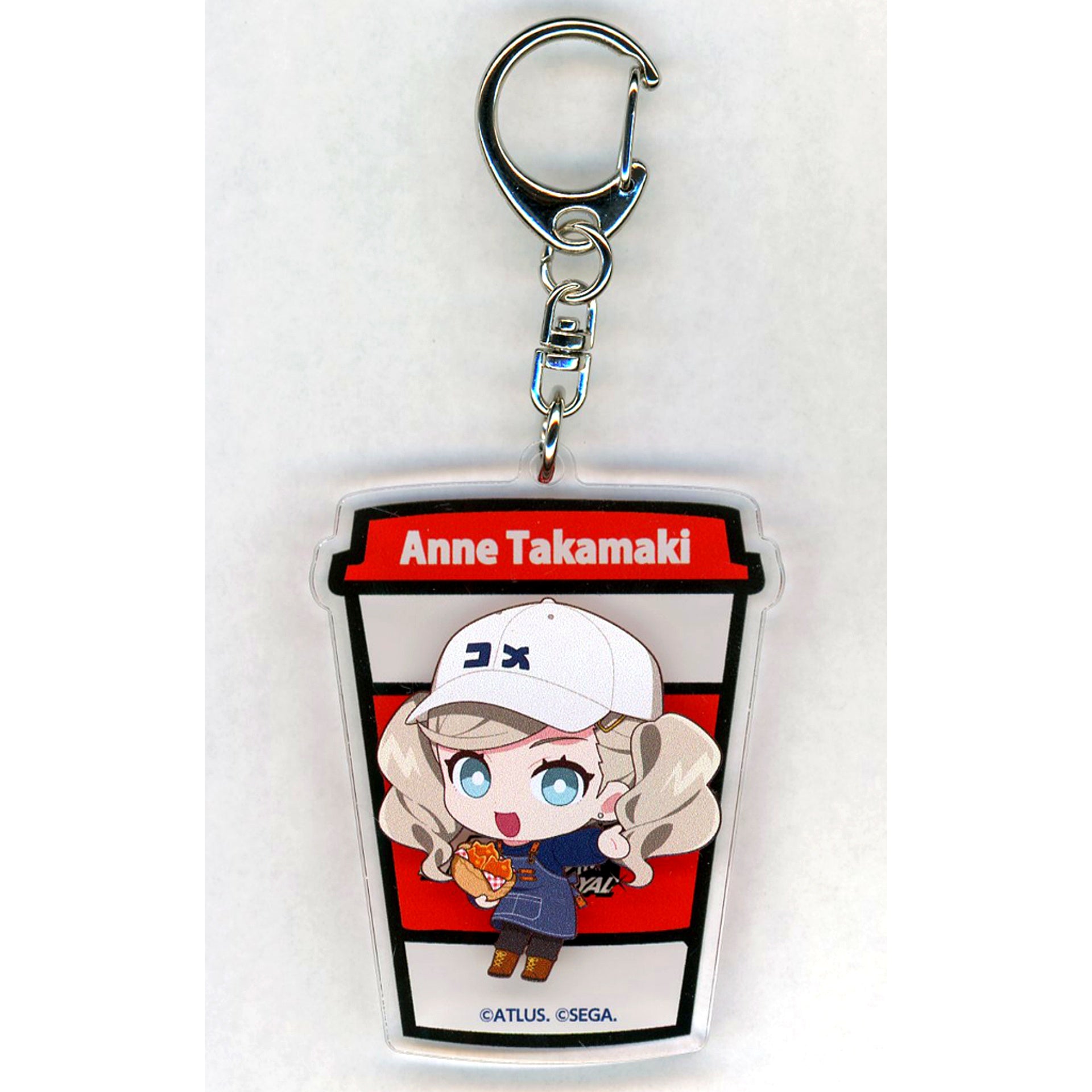 Ann Takamaki Persona 5 The Royal x R Baker Collab Cafe Acrylic Keychain P5R [USED]