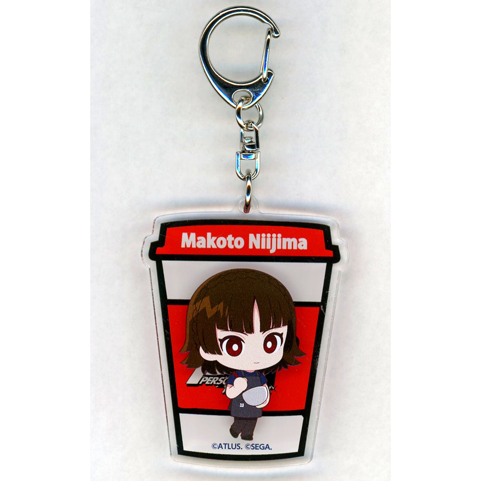 Makoto Niijima Persona 5 The Royal x R Baker Collab Cafe Acrylic Keychain P5R [USED]