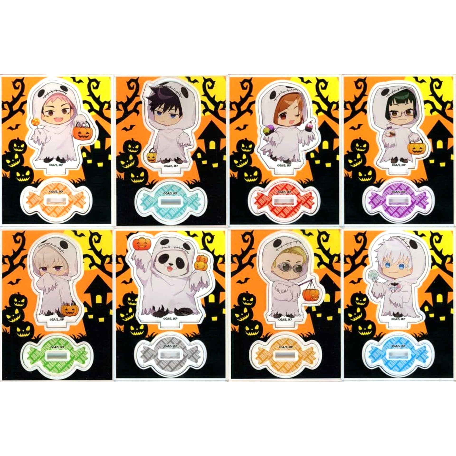 Jujutsu Kaisen x MarCube Trading Acrylic Stand Halloween Ver. Set of 8 Types [USED]