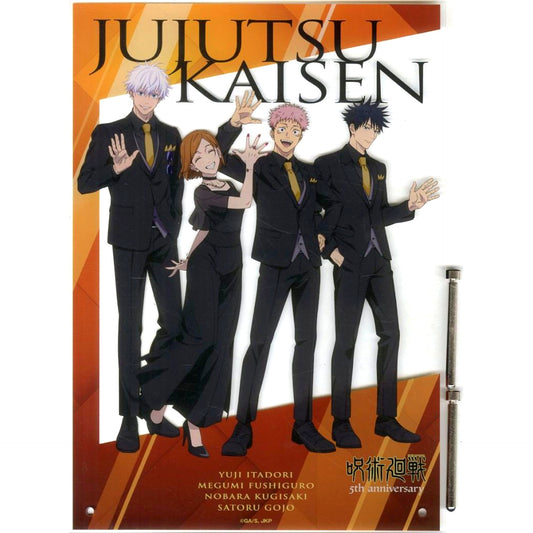 Group Acrylic Panel Jujutsu Kaisen 5th Anniversary POP UP SHOP in Marui [USED]