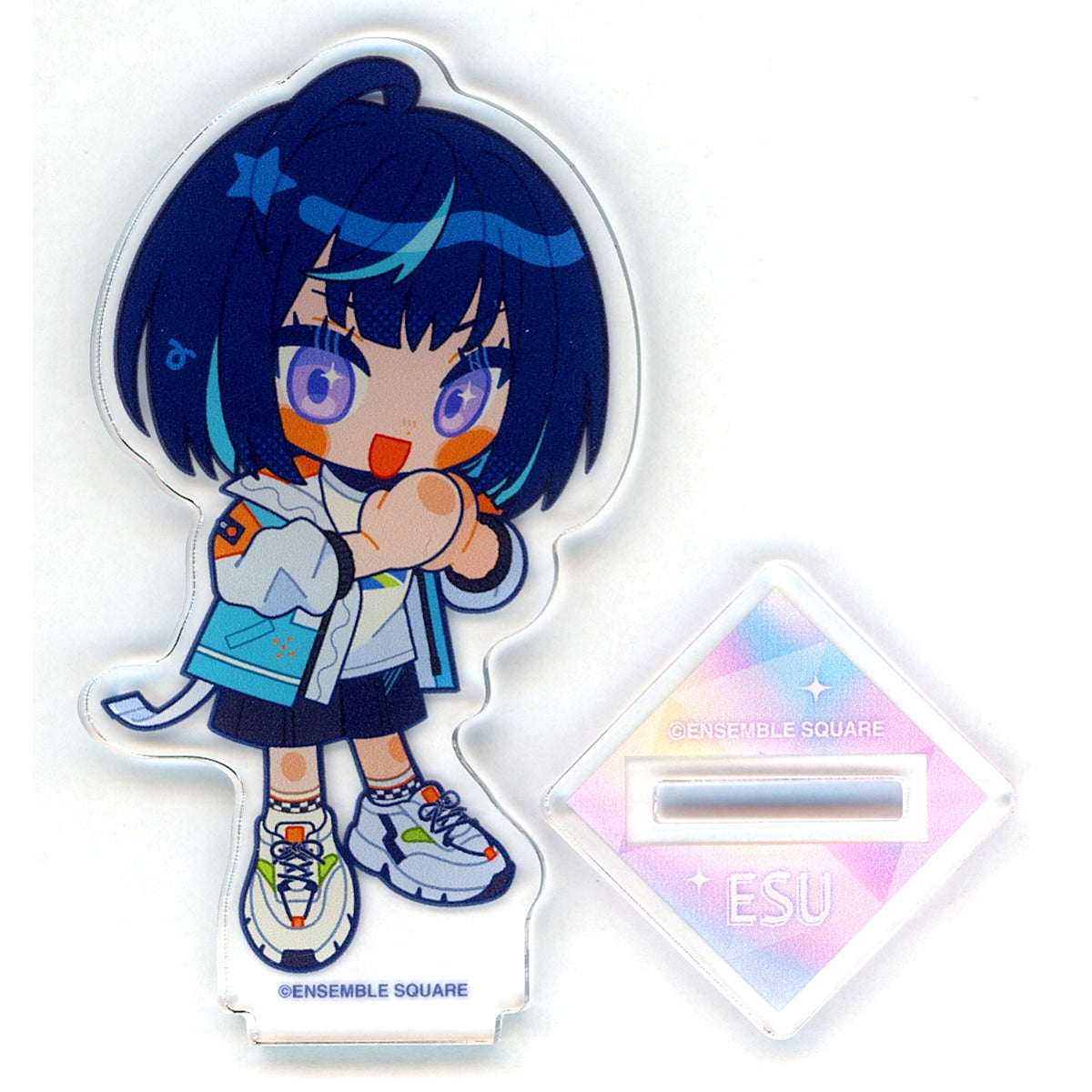 Esu Sagiri UniteUp! x Special for Princess! Ensemble Stars! Acrylic Stand JR Tokai Shinkansen de Iku! Tokaidochu Isemairi! [USED]