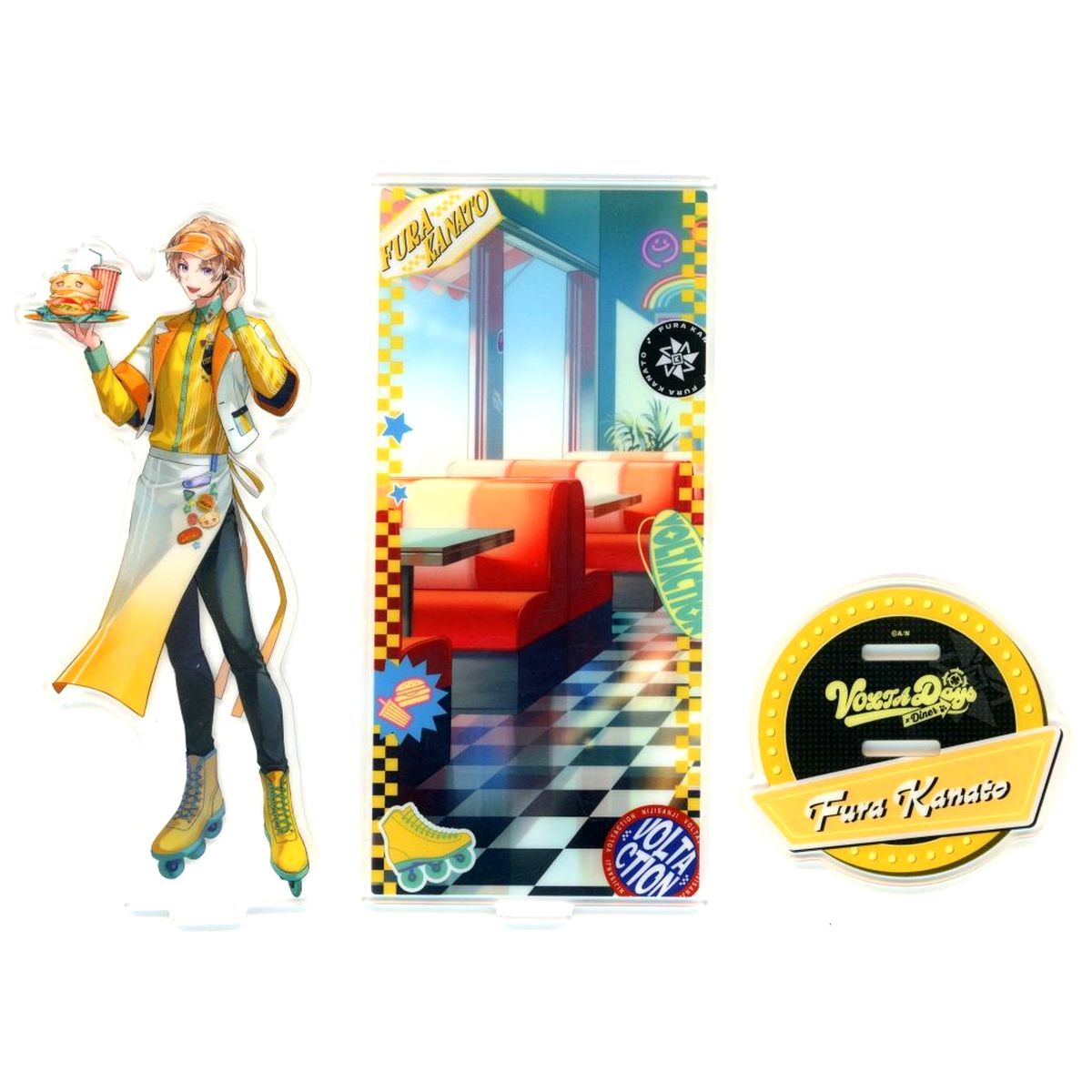 Fura Kanato VOLTA Days x Diner Acrylic Stand Virtual YouTuber Nijisanji VOLTACTION [USED]