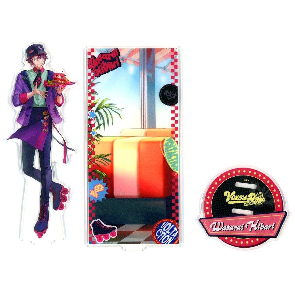 Watarai Hibari VOLTACTION Days x Diner Acrylic Stand Virtual YouTuber Nijisanji [USED]