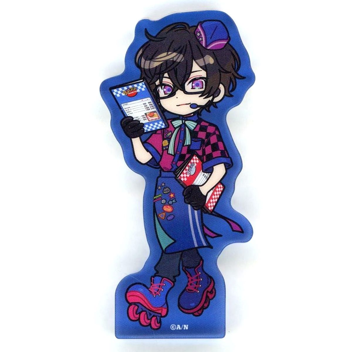 Shikinagi Akira VOLTA Days x Diner Mini Acrylic Block Virtual YouTuber Nijisanji VOLTACTION [USED]