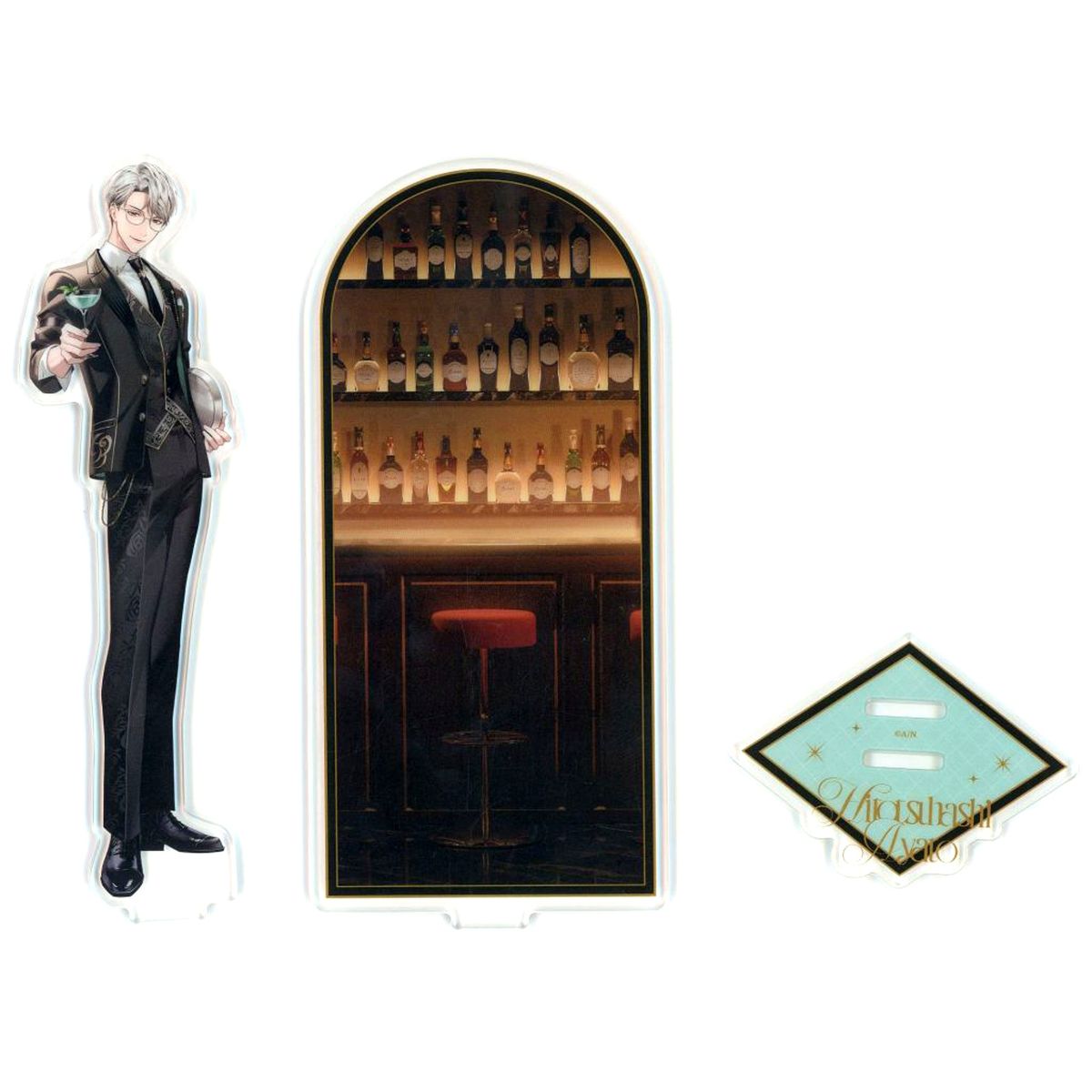 Hitotsubashi Ayato Super Mellow Night Bar Acrylic Stand Virtual YouTuber Nijisanji Eriburi [USED]